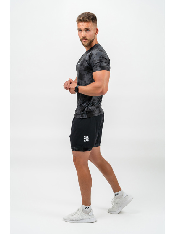 Nebbia Kompresní Šortky 2v1 s Kapsami na Mobil PERFORMANCE 335 M,black