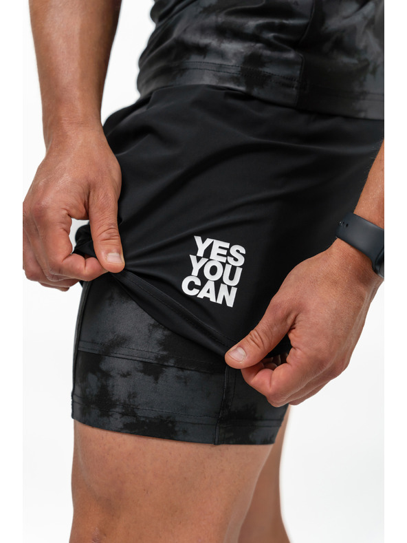 Nebbia Kompresní Šortky 2v1 s Kapsami na Mobil PERFORMANCE 335 M,black