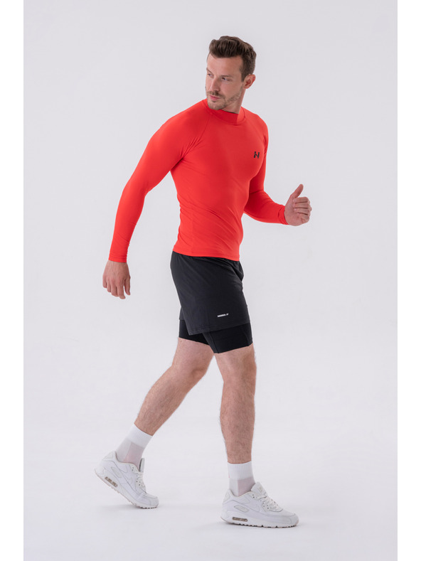 Nebbia Dvojvrstvé šortky s kapsami na mobil 318 M,grey