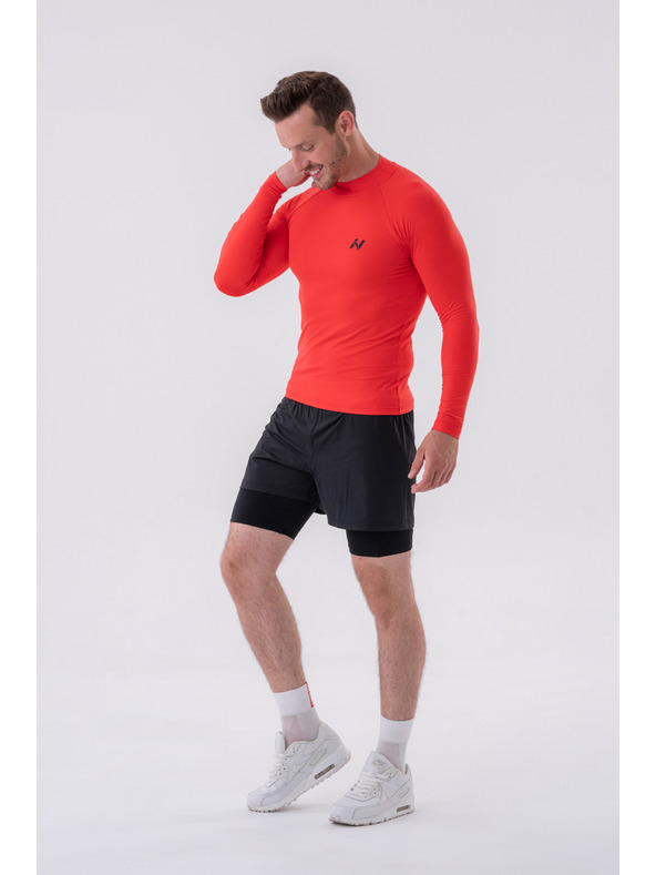 Nebbia Dvojvrstvé šortky s kapsami na mobil 318 M,grey