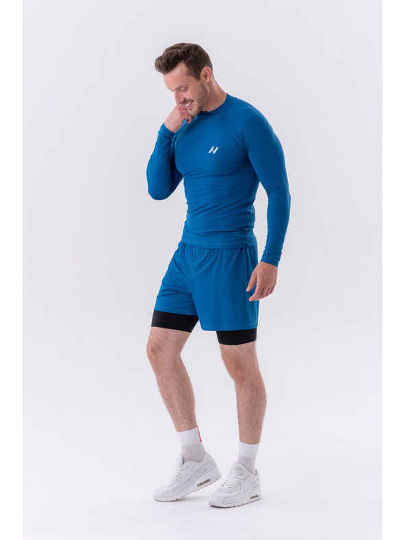 Nebbia Dvojvrstvé šortky s kapsami na mobil 318 M,grey