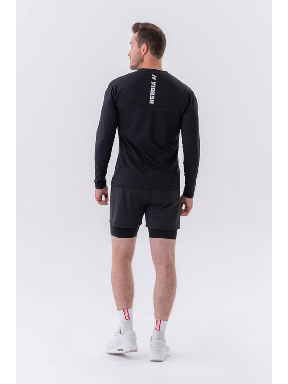 Nebbia Dvojvrstvé šortky s kapsami na mobil 318 M,grey