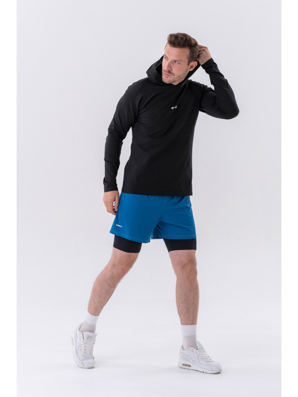 Nebbia Dvojvrstvé šortky s kapsami na mobil 318 M,grey