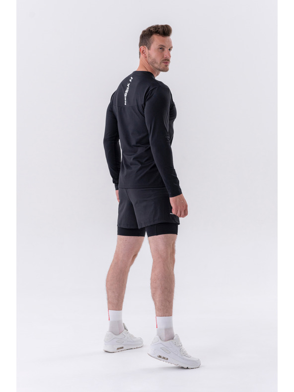 Nebbia Dvojvrstvé šortky s kapsami na mobil 318 M,grey