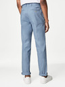 Marks & Spencer Modré pánské chino kalhoty s příměsí lnu Marks & Spencer