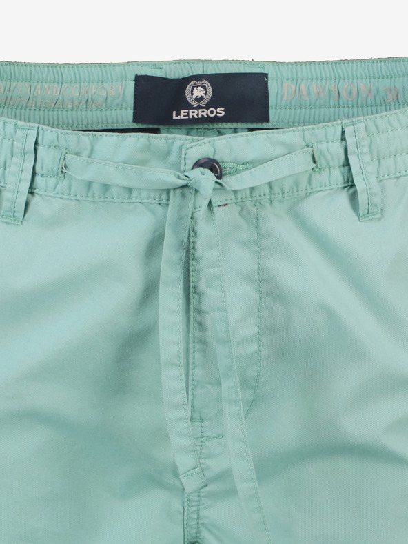 LERROS Tyrkysové pánské chino kraťasy LERROS