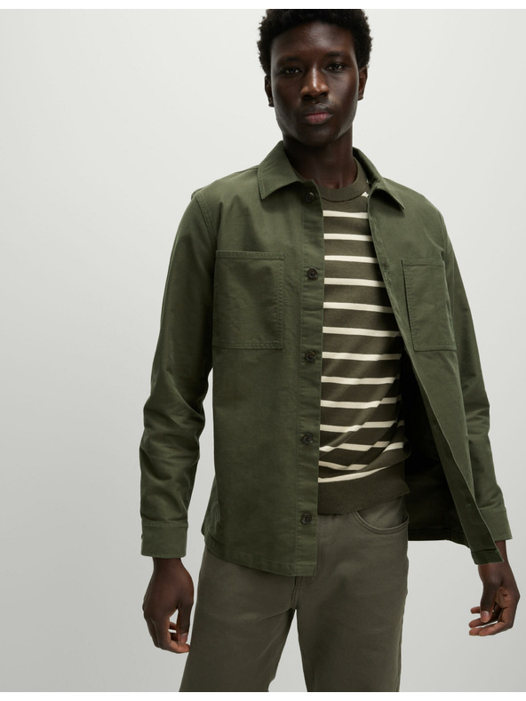 Marks & Spencer Svrchní košile s vysokým podílem bavlny Marks & Spencer zelená