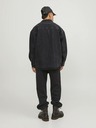 Jack & Jones Tmavě šedá pánská svrchní džínová košile Jack & Jones Santorini