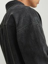 Jack & Jones Tmavě šedá pánská svrchní džínová košile Jack & Jones Santorini
