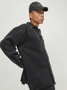 Jack & Jones Tmavě šedá pánská svrchní džínová košile Jack & Jones Santorini