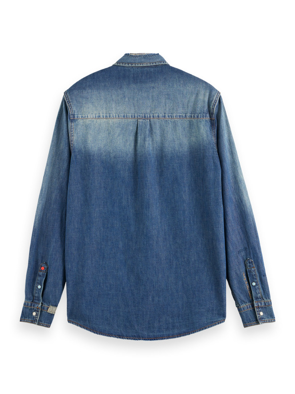 Scotch & Soda Modrá pánská džínová košile Scotch & Soda Workwear