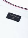 Ombre Clothing Pánská košile s dlouhým rukávem K542 - bílá