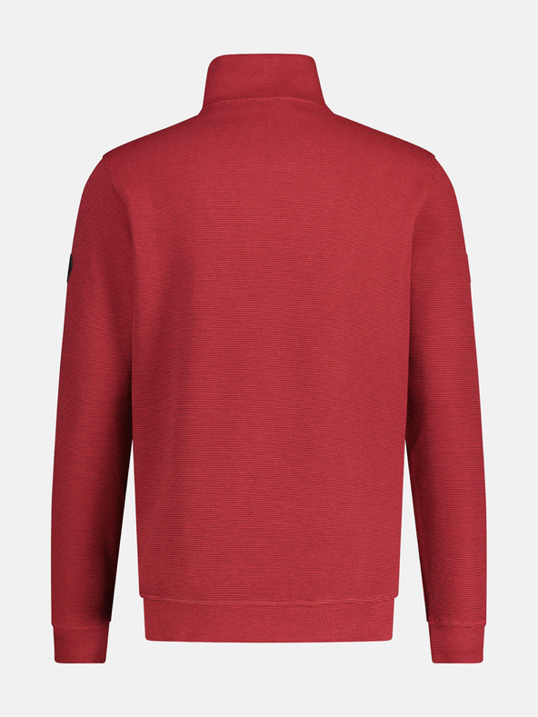 LERROS Červená pánská basic mikina LERROS