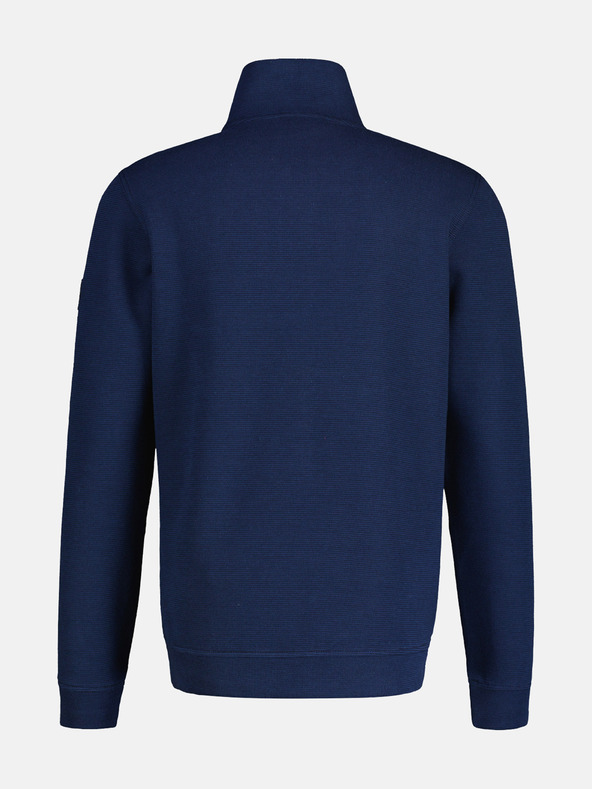 LERROS Tmavě modrá pánská basic mikina LERROS