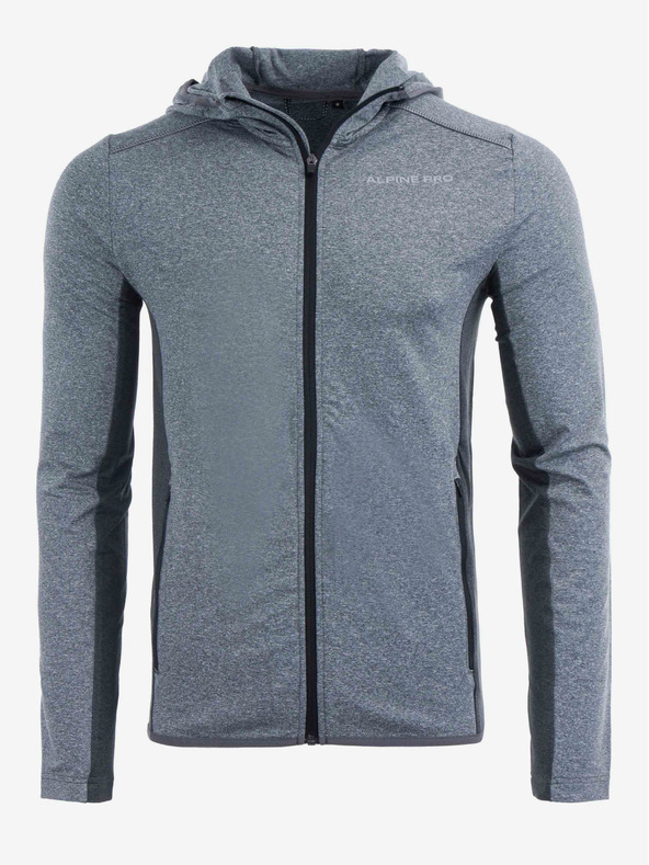 ALPINE PRO Pánská mikina ALPINE PRO KOPED dk.true gray
