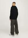 Jack & Jones Černá pánská mikina s kapucí Jack & Jones