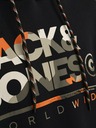 Jack & Jones Černá pánská mikina s kapucí Jack & Jones