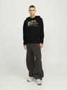 Jack & Jones Černá pánská mikina s kapucí Jack & Jones