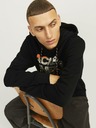 Jack & Jones Černá pánská mikina s kapucí Jack & Jones