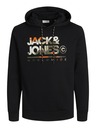 Jack & Jones Černá pánská mikina s kapucí Jack & Jones