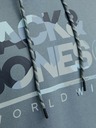 Jack & Jones Modrá pánská mikina s kapucí Jack & Jones