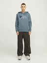 Jack & Jones Modrá pánská mikina s kapucí Jack & Jones