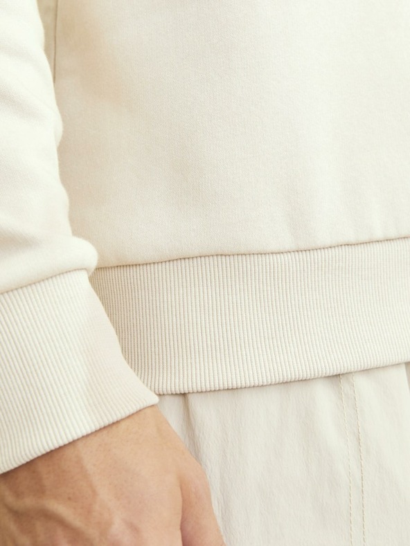 Jack & Jones Béžová pánská mikina s kapucí Jack & Jones