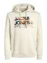 Jack & Jones Béžová pánská mikina s kapucí Jack & Jones