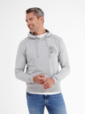 LERROS Šedá pánská mikina s kapucí LERROS