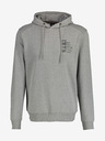 LERROS Šedá pánská mikina s kapucí LERROS