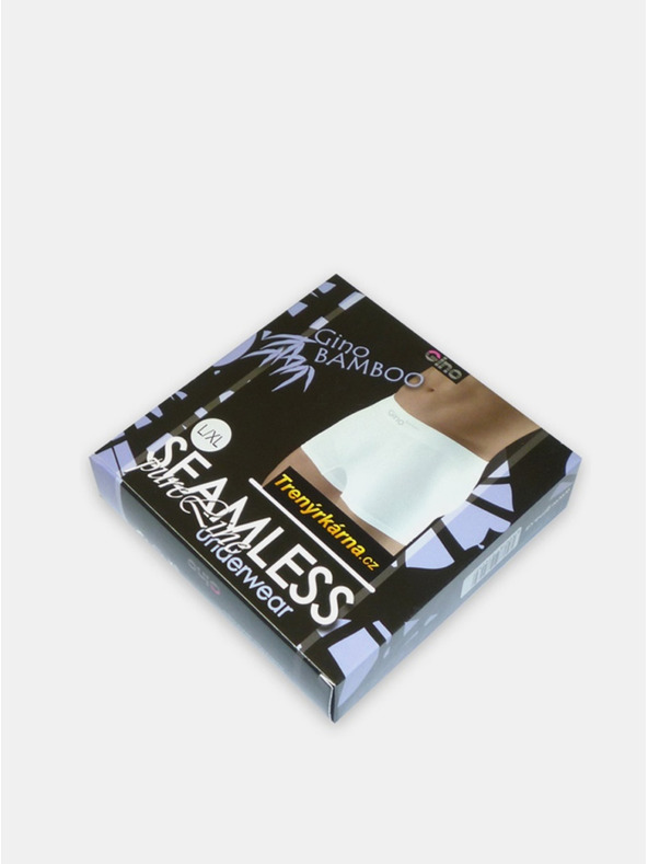 gino Pánské boxerky Gino bezešvé bambusové černé