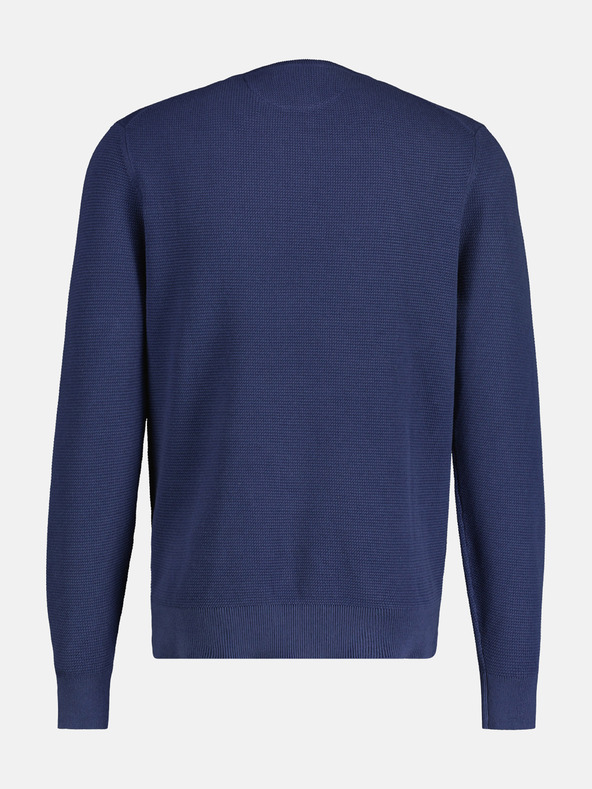 LERROS Tmavě modrý pánský basic svetr LERROS