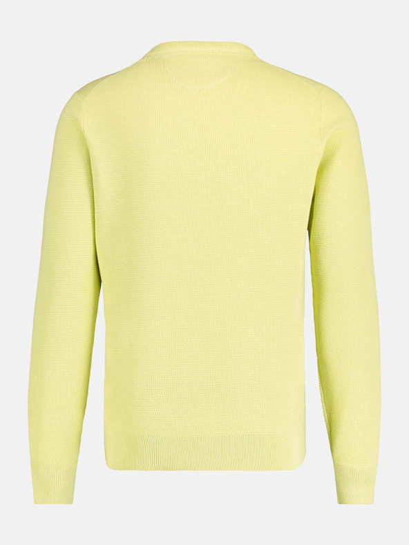 LERROS Žlutý pánský basic svetr LERROS
