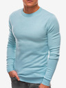 Ombre Clothing Světle modrý pánský basic svetr Ombre Clothing