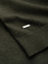Ombre Clothing Pánský pletený rolák s viskózou - tmavě šedý V5 OM-SWTN-0127 Ombre Clothing