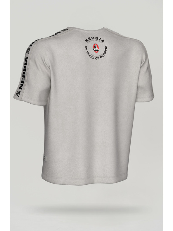 Nebbia Washed oversized tričko GOLDEN AGE 790 M,light grey