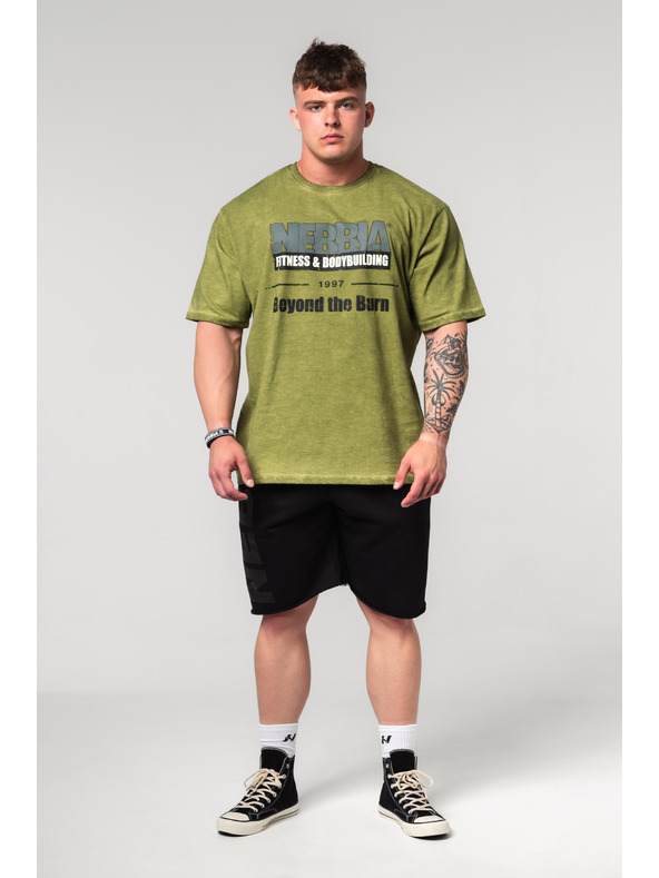 Nebbia Washed-off oversized tričko HERITAGE 355 Nebbia