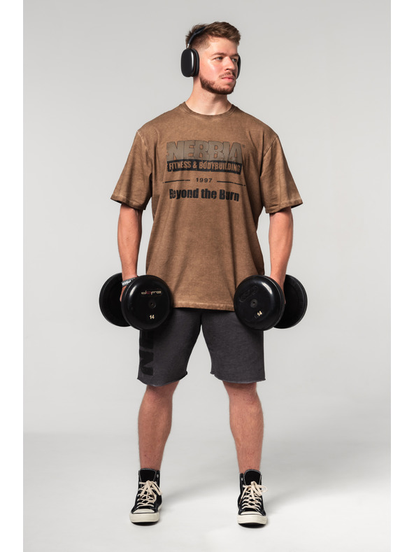 Nebbia Washed-off oversized tričko HERITAGE 355 Nebbia