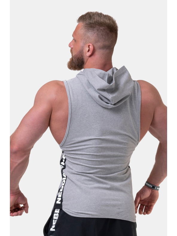 Nebbia Legend-approved tílko s kapucí 191 Light Grey Nebbia