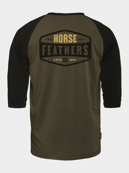 Horsefeathers Triko Hexagon II Raglan - burnt olive velikost L HORSEFEATHERS