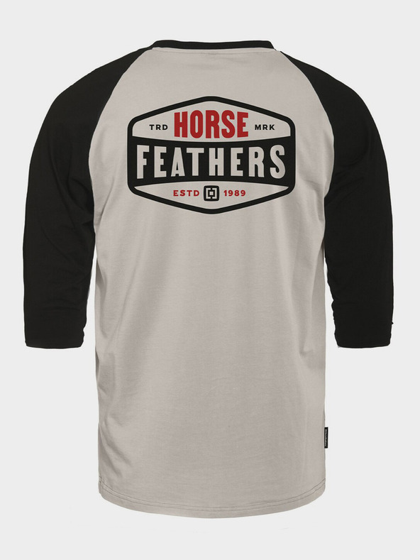 Horsefeathers Triko Hexagon II Raglan - cement velikost L HORSEFEATHERS