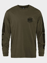 Horsefeathers Triko Tall Typo LS - burnt olive velikost L HORSEFEATHERS