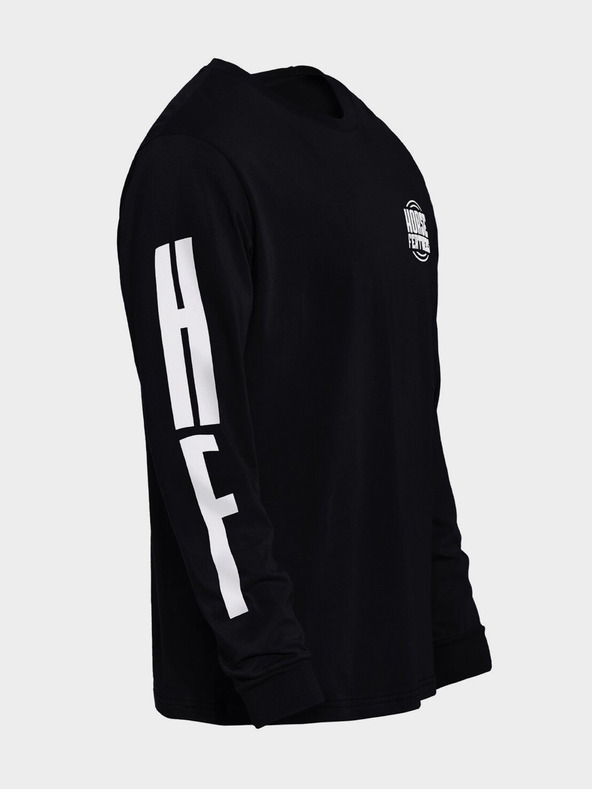 Horsefeathers Triko Tall Typo LS - black velikost L HORSEFEATHERS