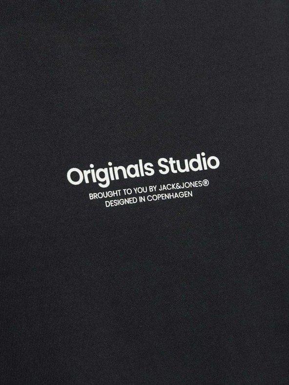 Jack & Jones Černé pánské tričko Jack & Jones