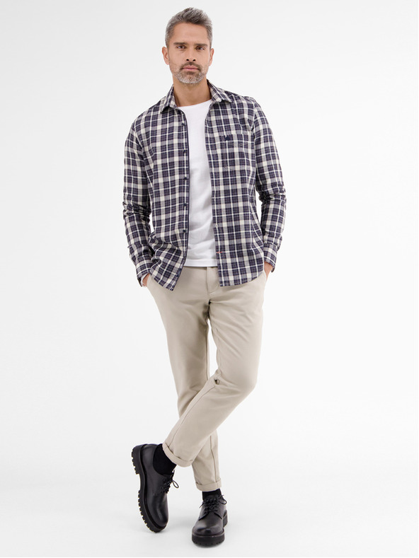 LERROS Bílé pánské basic tričko LERROS