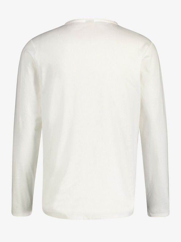 LERROS Bílé pánské basic tričko LERROS