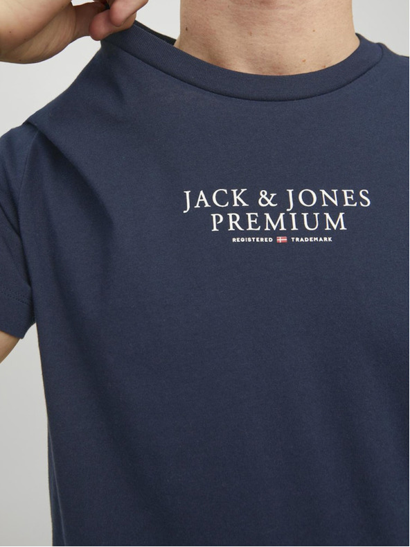 Jack & Jones Tmavě modré pánské tričko Jack & Jones