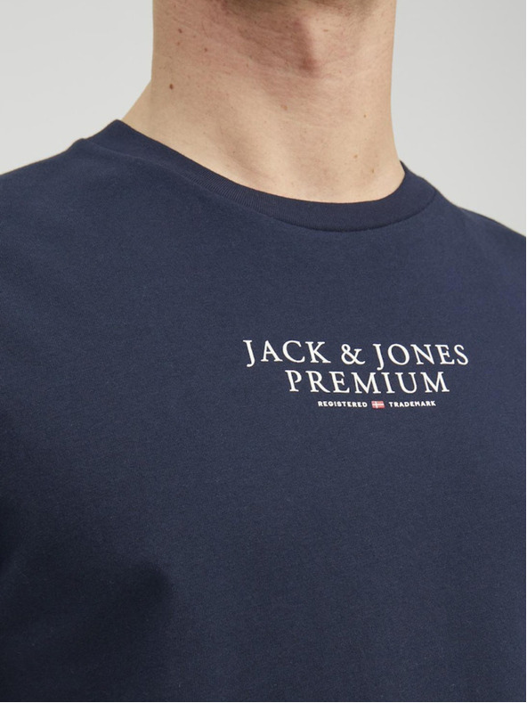 Jack & Jones Tmavě modré pánské tričko Jack & Jones