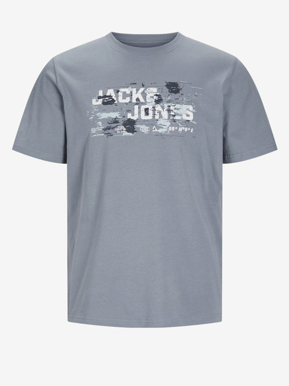 Jack & Jones Šedé pánské tričko Jack & Jones