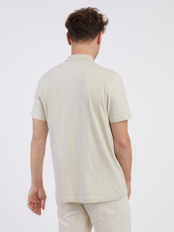 LERROS Béžové pánské polo tričko LERROS